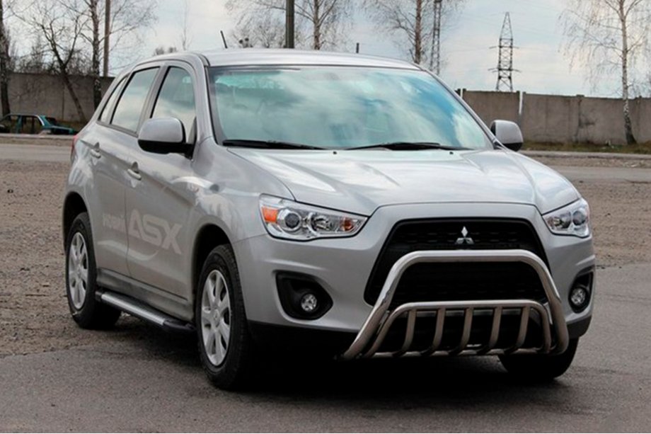 Mitsubishi ASX 2010–2023 Priekšējais bullbar WT002 (nerūsējošais tērauds) Image