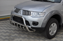Mitsubishi L200 2006–2015 Bullbar WT003 (nerūsējošais tērauds) foto 3