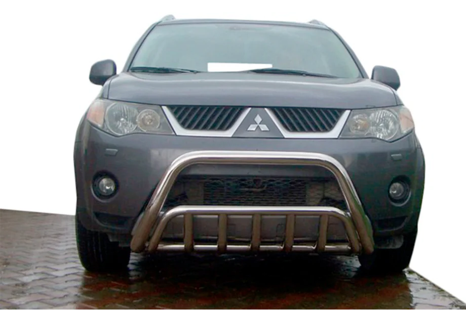 Mitsubishi Outlander 2006–2012 Priekšējais bullbar WT002 (nerūsējošais tērauds) Image