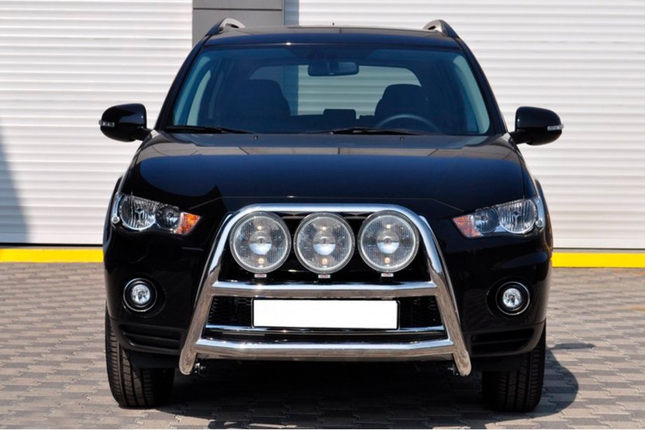 Mitsubishi Outlander 2006–2012 Bullbar WT018 (2010-2012, nerūsējošais tērauds) Image