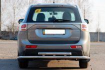 Mitsubishi Outlander 2012–2021 Aizmugurējais aizsargloks AK004 (nerūsējošais tērauds) foto 2