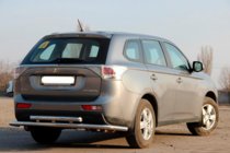 Mitsubishi Outlander 2012–2021 Aizmugurējais aizsargloks AK004 (nerūsējošais tērauds) foto 3