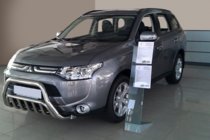 Mitsubishi Outlander 2012–2021 Priekšējais bullbar WT002 (nerūsējošais tērauds) foto 3