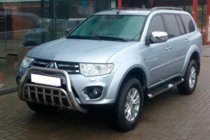 Mitsubishi Pajero Sport 2008–2015 Priekšējais kengurins WT002 (nerūsējošais tērauds) foto 2