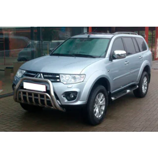 Priekšējais kengurins WT002 (nerūsējošais tērauds) Mitsubishi Pajero Sport 2008–2015 foto 2