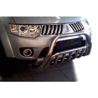 Priekšējais kengurins WT002 (nerūsējošais tērauds) Mitsubishi Pajero Sport 2008–2015 foto 4