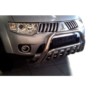 Priekšējais kengurins WT002 (nerūsējošais tērauds) Mitsubishi Pajero Sport 2008–2015 foto 4