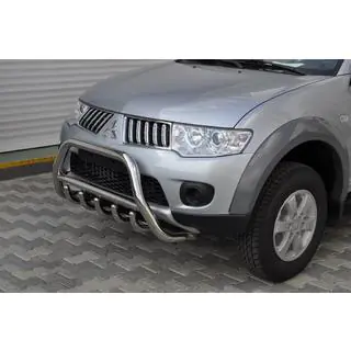Priekšējais kengurustienis WT003 (nerūsējošais tērauds) Mitsubishi Pajero Sport 2008–2015 foto 3