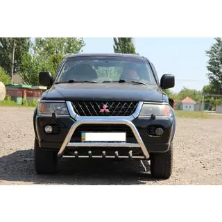 Priekšējais bullbar WT003 (nerūsējošais tērauds) foto 4
