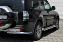 Mitsubishi Pajero Wagon IV 2006–2021 Aizmugurējais aizsargstienis AK003 (nerūsējošais tērauds) foto 1