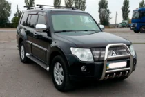 Mitsubishi Pajero Wagon IV 2006–2021 Kengurbārs QT007 (nerūsējošais tērauds) foto 3