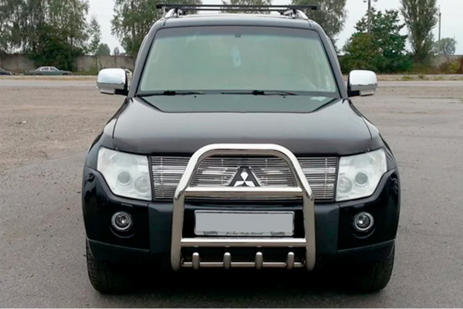 Mitsubishi Pajero Wagon IV 2006–2021 Kengurbārs QT007 (nerūsējošais tērauds) Image