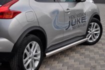 Nissan Juke 2010–2019 Sānu trubas Ø60 (2 gab., nerūsējošais tērauds) foto 2