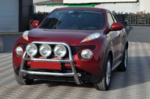 Nissan Juke 2010–2019 Priekšējais bullbārs WT018 (nerūsējošais tērauds) foto 2