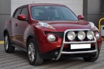 Nissan Juke 2010–2019 Priekšējais bullbārs WT018 (nerūsējošais tērauds) foto 1