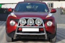 Nissan Juke 2010–2019 Priekšējais bullbārs WT018 (nerūsējošais tērauds) foto 3