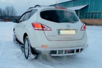 Nissan Murano 2008–2014 Aizmugurējā aizsargbāka AK (nerūsējošais tērauds) foto 3