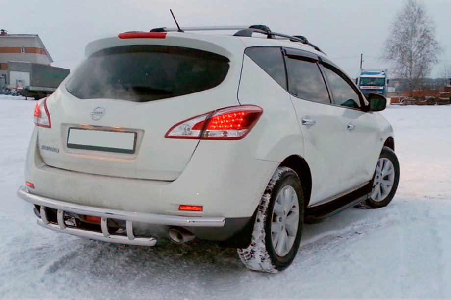 Nissan Murano 2008–2014 Aizmugurējā aizsargbāka AK (nerūsējošais tērauds) Image