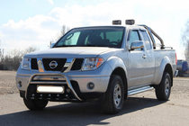 Nissan Navara 2006–2015 Priekšējais bullbar WT003 (nerūsējošais tērauds) foto 6