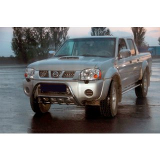 Priekšējais aizsargstienis WT002 (nerūsējošais tērauds) Nissan NP300 1999–2015 foto 1
