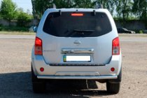 Nissan Pathfinder R51 2005–2014 Aizmugurējais aizsargstienis AK002 (nerūsējošais tērauds) foto 2