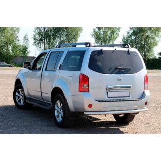 Aizmugurējais aizsargstienis AK002 (nerūsējošais tērauds) Nissan Pathfinder R51 2005–2014 foto 1