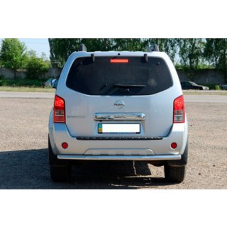Aizmugurējais aizsargstienis AK002 (nerūsējošais tērauds) Nissan Pathfinder R51 2005–2014 foto 2