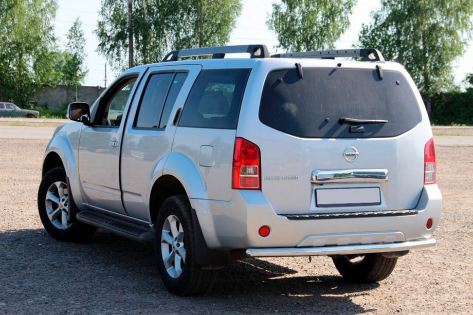 Nissan Pathfinder R51 2005–2014 Aizmugurējais aizsargstienis AK002 (nerūsējošais tērauds) Image