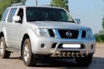 Nissan Navara 2006–2015 Priekšējais aizsargstienis WT008 (nerūsējošais tērauds) foto 2
