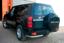 Nissan Patrol Y61 1997–2011 Aizmugurējie stūri AK003 (2 gab., nerūsējošais tērauds) foto 1