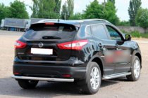 Nissan Qashqai 2014–2021 Aizmugurējais aizsargstienis AK002 (nerūsējošais tērauds) foto 3