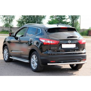 Aizmugurējais aizsargstienis AK002 (nerūsējošais tērauds) Nissan Qashqai 2014–2021 foto 2