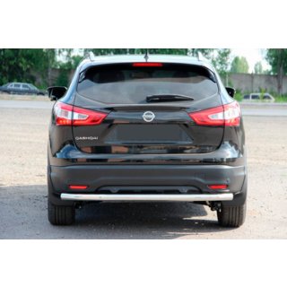 Aizmugurējais aizsargstienis AK002 (nerūsējošais tērauds) Nissan Qashqai 2014–2021 foto 1