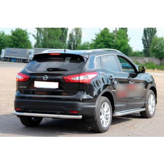 Aizmugurējais aizsargstienis AK002 (nerūsējošais tērauds) Nissan Qashqai 2014–2021 foto 3