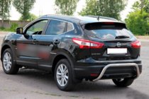 Nissan Qashqai 2014–2021 Aizmugurējais aizsargstienis AK007-1 (nerūsējošais tērauds) foto 3