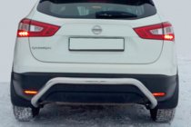 Nissan Qashqai 2014–2021 Aizmugurējais aizsargstienis AK007-1 (nerūsējošais tērauds) foto 4