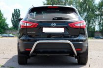 Nissan Qashqai 2014–2021 Aizmugurējais aizsargstienis AK007-1 (nerūsējošais tērauds) foto 2