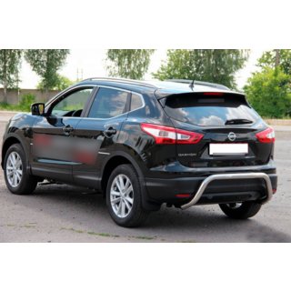 Aizmugurējais aizsargstienis AK007-1 (nerūsējošais tērauds) Nissan Qashqai 2014–2021 foto 3
