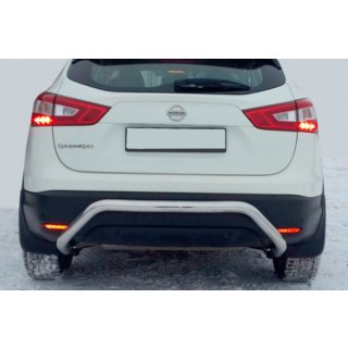Aizmugurējais aizsargstienis AK007-1 (nerūsējošais tērauds) Nissan Qashqai 2014–2021 foto 4