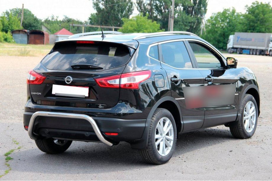 Nissan Qashqai 2014–2021 Aizmugurējais aizsargstienis AK007-1 (nerūsējošais tērauds) Image