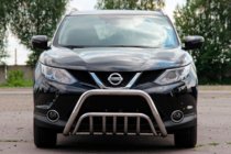Nissan Qashqai 2014–2021 Priekšējais aizsargstienis WT002 (nerūsējošais tērauds) foto 1