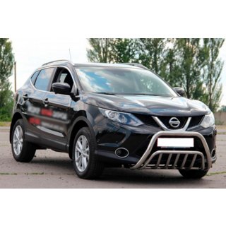 Priekšējais aizsargstienis WT002 (nerūsējošais tērauds) Nissan Qashqai 2014–2021 foto 3