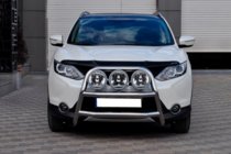 Nissan Qashqai 2014–2021 Priekšējais bullbārs WT018 (nerūsējošais tērauds) foto 2