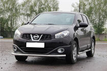 Nissan Qashqai 2010–2014 Priekšējais aizsargstienis ST008 (nerūsējošais tērauds) foto 2