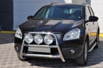 Nissan Qashqai 2010–2014 Bullbārs WT018 (nerūsējošais tērauds) foto 3