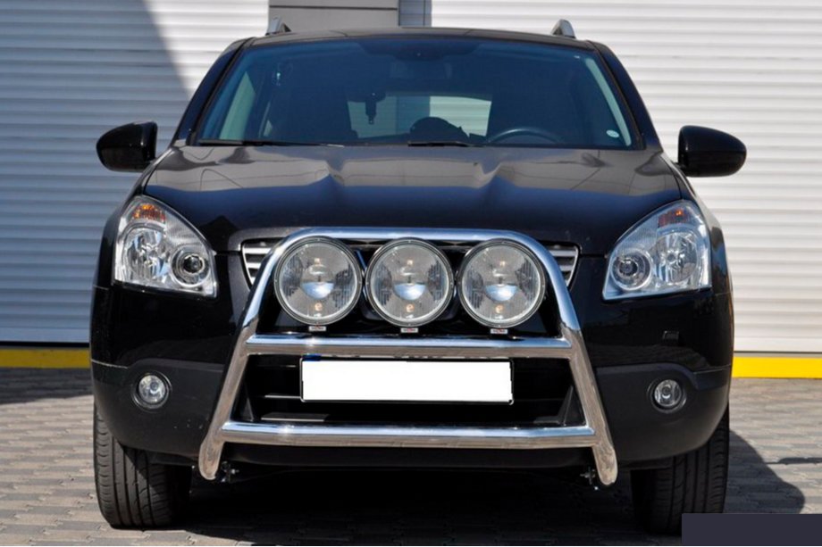 Nissan Qashqai 2010–2014 Bullbārs WT018 (nerūsējošais tērauds) Image