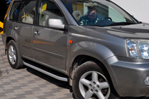 Nissan X-trail T30 2002–2007 Sānu pakāpieni Fullmond (2 gab., alumīnijs) foto 5