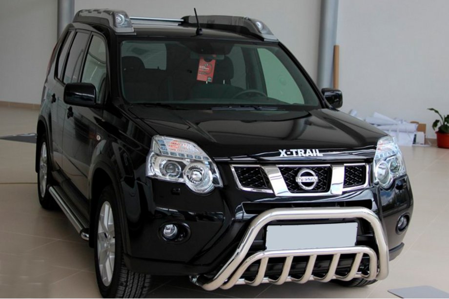 Nissan X-trail T31 2007–2014 Priekšējais aizsargstienis WT002 (nerūsējošais tērauds) Foto 5