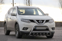 Nissan X-trail T32/Rogue 2014–2021 Priekšējais bullbar WT003 (nerūsējošais tērauds) foto 5
