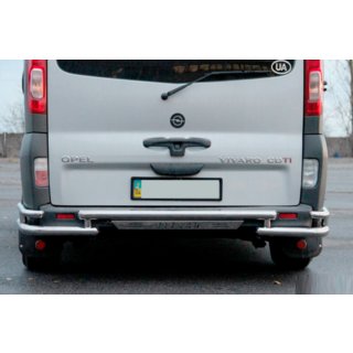 Aizmugurējais aizsargstienis AK-Special (nerūsējošais tērauds) Opel Vivaro 2001–2015 foto 3